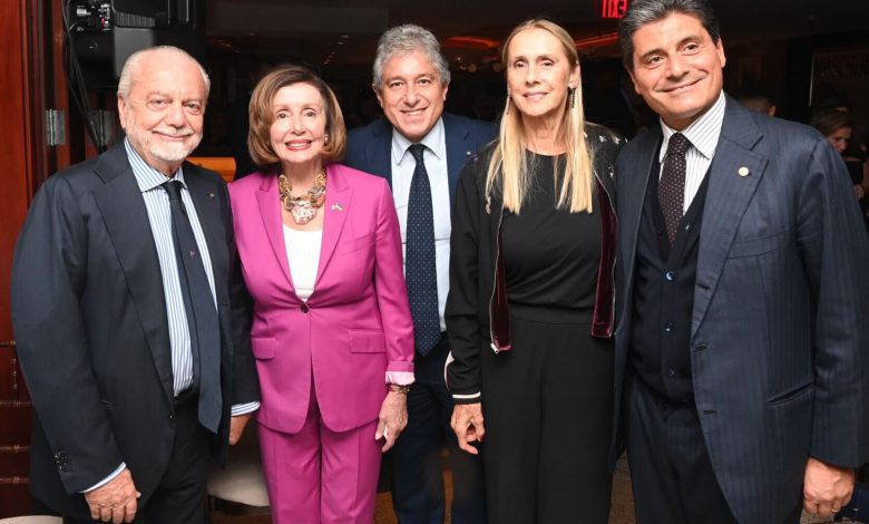 Aurelio De Laurentiis and the photo with Nancy Pelosi: This is the reason for the meeting
