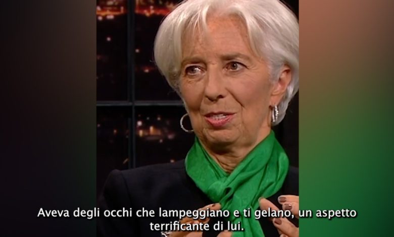 Lagarde: "Putin? A scary person with eyes that flash and freeze you. Today I think he is a sick and evil person."