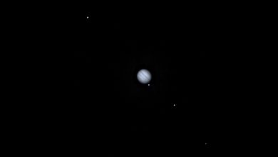 Photo of DART spacecraft imaging Jupiter and its moons: a unique sight