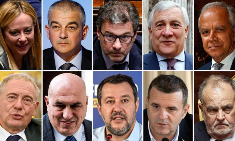 Ministers Meloni New Cabinet List: From Tajani to Nordeo