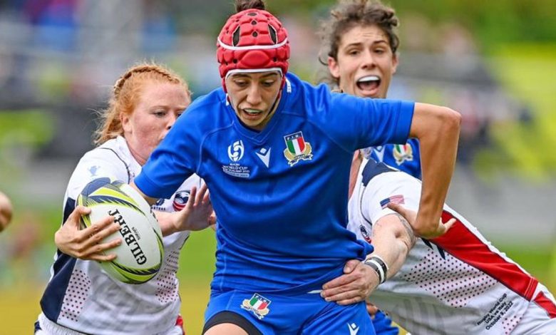 Rugby - Women's World Cup, Italy beat America 22-10