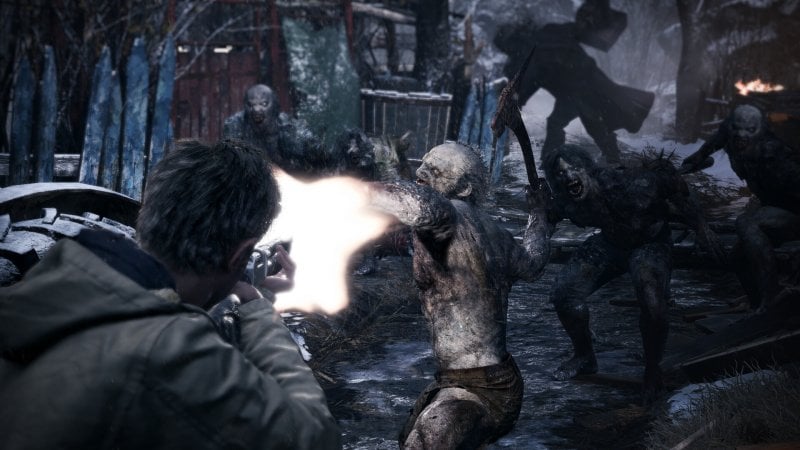 Resident Evil Village, third-person combat sequence
