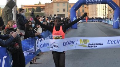 Photo of First runner XXIII Cetilar® Pisa Marathon and favorites Giovanni Grano and Lenah Jerotich