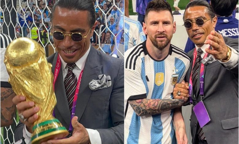 What Salt Bay was doing in the middle of Argentina's party with the World Cup in hand